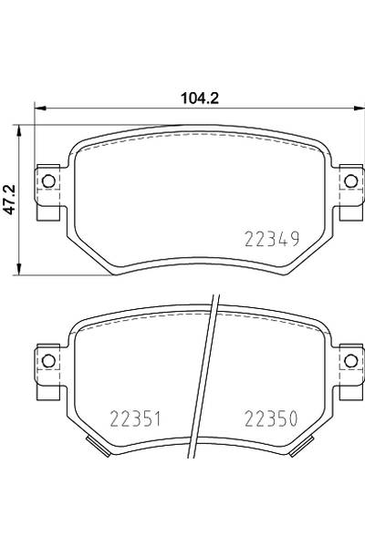 Set di pastiglie, freno a disco brembo 65-P 49 059