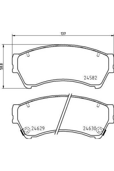 Set di pastiglie, freno a disco brembo 65-P 49 060