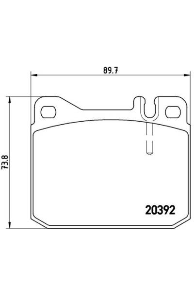 Kit pastiglie freno, Freno a disco BREMBO 65-P 50 002