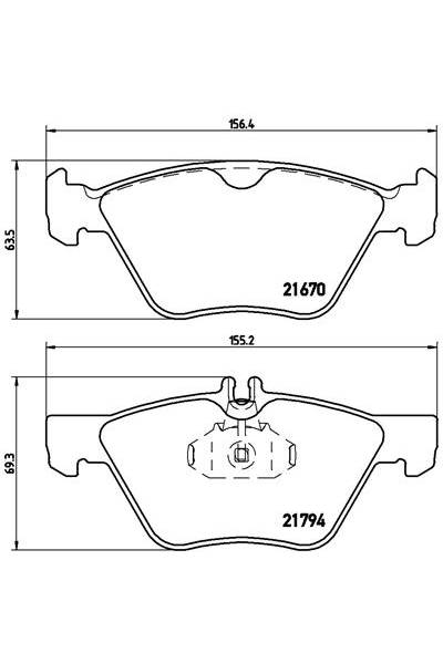 Kit pastiglie freno, Freno a disco BREMBO 65-P 50 026