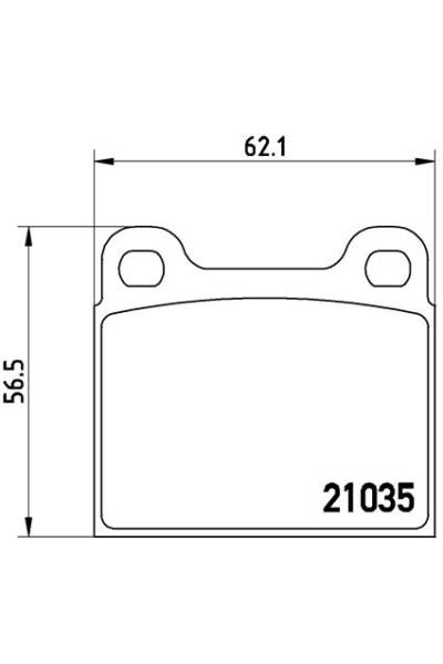 Kit pastiglie freno, Freno a disco BREMBO 65-P 50 066