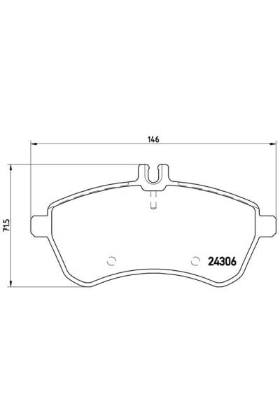 Kit pastiglie freno, Freno a disco BREMBO 65-P 50 067