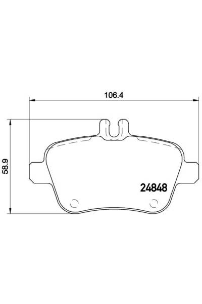 Kit pastiglie freno, Freno a disco BREMBO 65-P 50 091