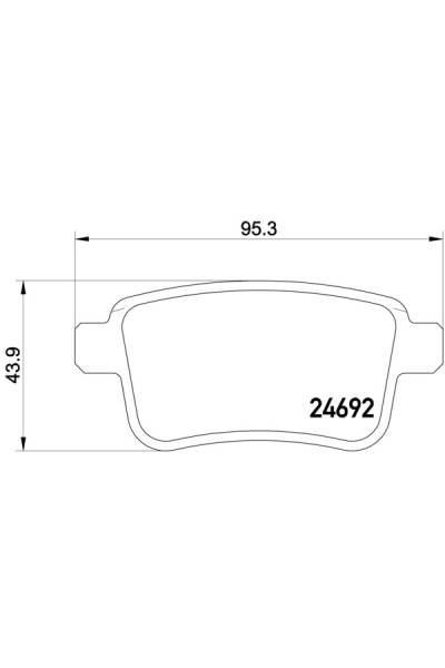 Kit pastiglie freno, Freno a disco BREMBO 65-P 50 107