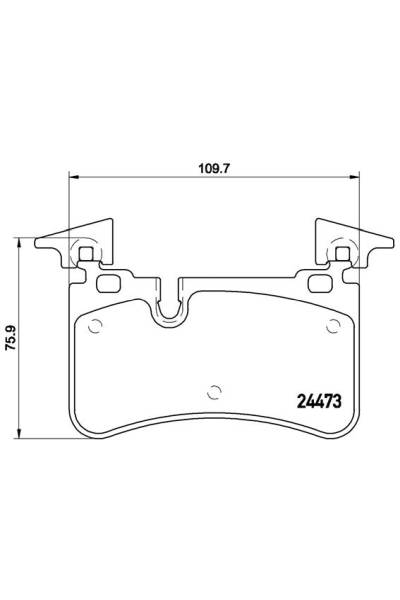 Kit pastiglie freno, Freno a disco BREMBO 65-P 50 113