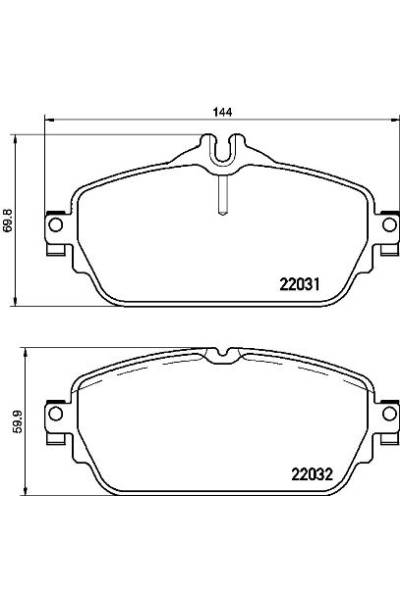 Set di pastiglie, freno a disco brembo 65-P 50 118