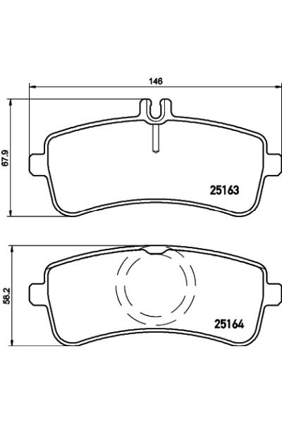 Set di pastiglie, freno a disco brembo 65-P 50 130