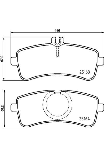 Set di pastiglie, freno a disco brembo 65-P 50 132
