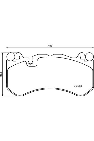 Set di pastiglie, freno a disco brembo 65-P 50 142