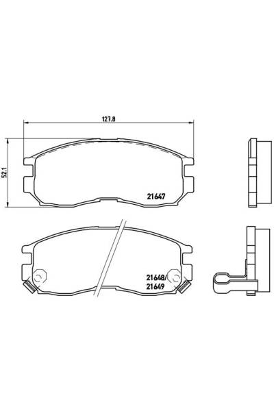 Kit pastiglie freno, Freno a disco BREMBO 65-P 54 014