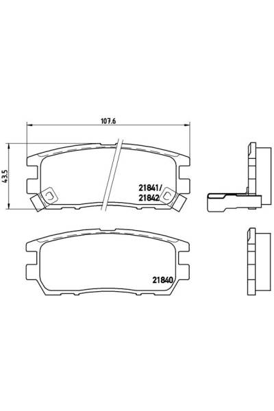 Kit pastiglie freno, Freno a disco BREMBO 65-P 54 018