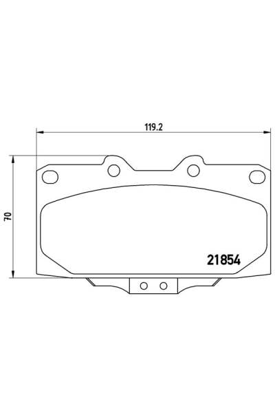 Kit pastiglie freno, Freno a disco BREMBO 65-P 56 034