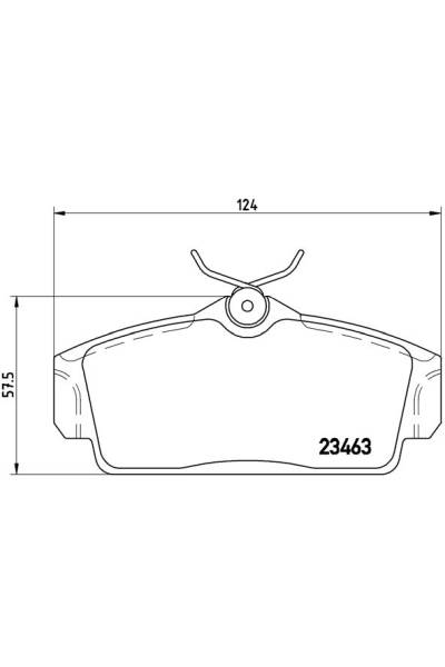 Kit pastiglie freno, Freno a disco BREMBO 65-P 56 036
