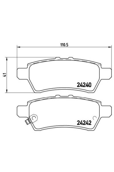 Kit pastiglie freno, Freno a disco BREMBO 65-P 56 060