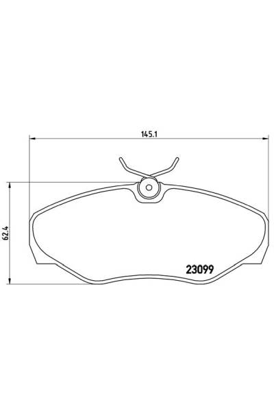 Kit pastiglie freno, Freno a disco BREMBO 65-P 56 061