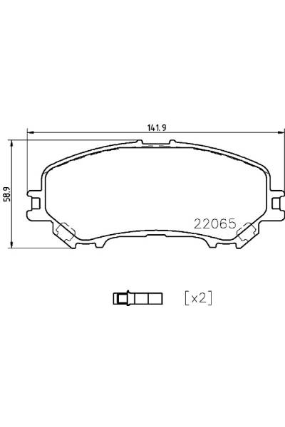 Set di pastiglie, freno a disco brembo 65-P 56 099