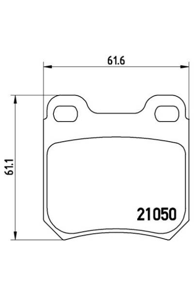 Kit pastiglie freno, Freno a disco BREMBO 65-P 59 014