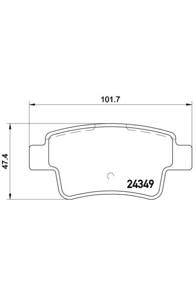 Kit pastiglie freno, Freno a disco BREMBO 65-P 59 057