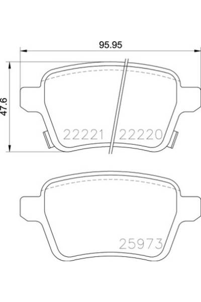Set di pastiglie, freno a disco brembo 65-P 59 086