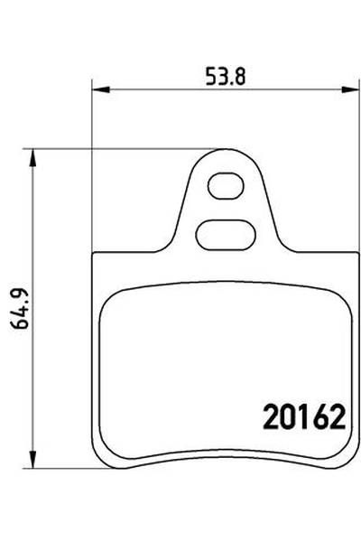 Kit pastiglie freno, Freno a disco BREMBO 65-P 61 037