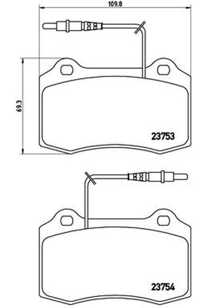 Kit pastiglie freno, Freno a disco BREMBO 65-P 61 064