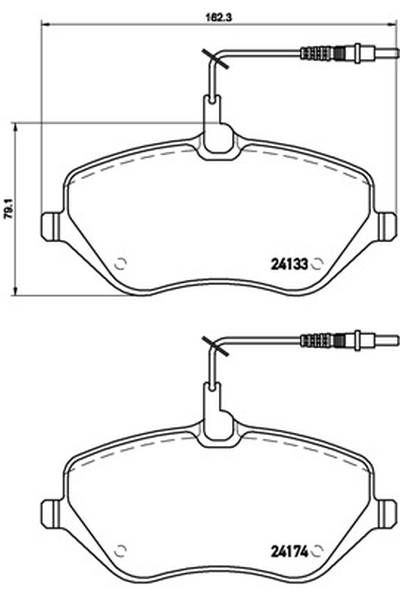 Kit pastiglie freno, Freno a disco BREMBO 65-P 61 078