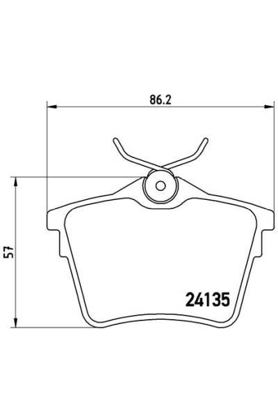 Kit pastiglie freno, Freno a disco BREMBO 65-P 61 079