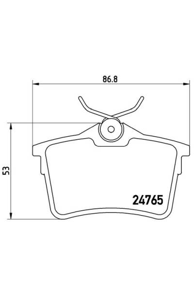 Kit pastiglie freno, Freno a disco BREMBO 65-P 61 084