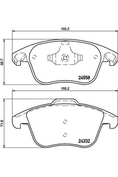 Kit pastiglie freno, Freno a disco BREMBO 65-P 61 117