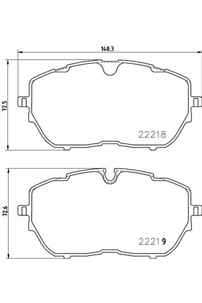 Set di pastiglie, freno a disco brembo 65-P 61 128