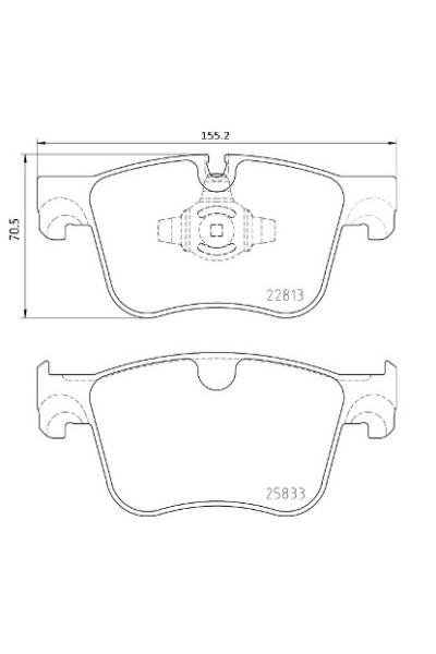 Set di pastiglie, freno a disco brembo 65-P 61 135