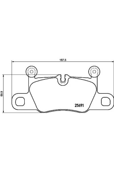 Set di pastiglie, freno a disco brembo 65-P 65 031