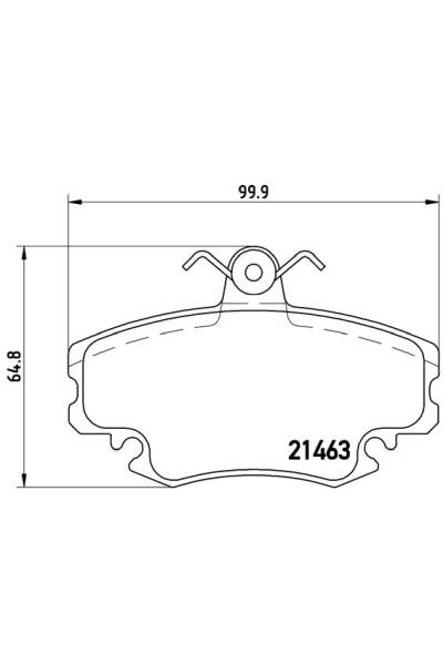 Kit pastiglie freno, Freno a disco BREMBO 65-P 68 008