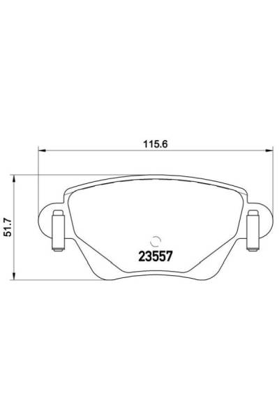 Kit pastiglie freno, Freno a disco BREMBO 65-P 68 028