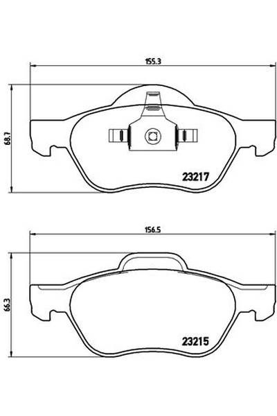 Kit pastiglie freno, Freno a disco BREMBO 65-P 68 029