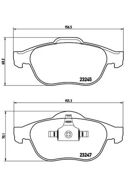 Kit pastiglie freno, Freno a disco BREMBO 65-P 68 030
