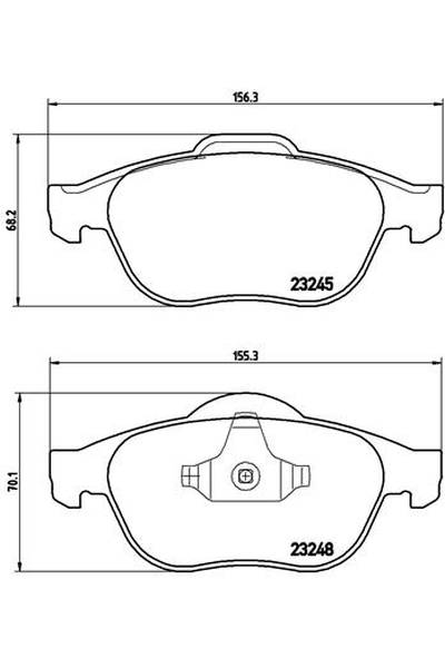 Kit pastiglie freno, Freno a disco BREMBO 65-P 68 032