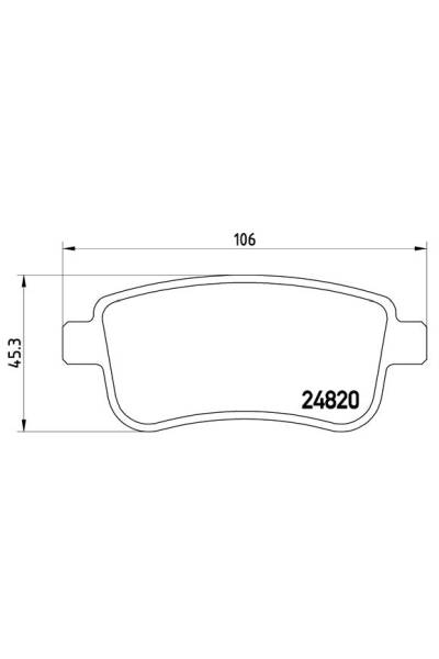 Kit pastiglie freno, Freno a disco BREMBO 65-P 68 054
