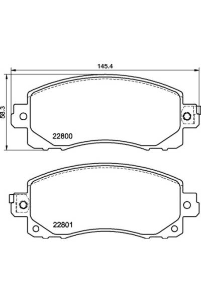 Set di pastiglie, freno a disco brembo 65-P 78 028