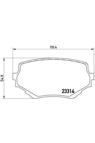 Kit pastiglie freno, Freno a disco BREMBO 65-P 79 009