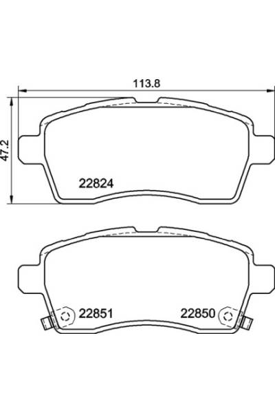 Set di pastiglie, freno a disco brembo 65-P 79 037