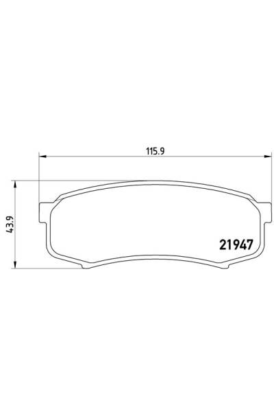 Kit pastiglie freno, Freno a disco BREMBO 65-P 83 024