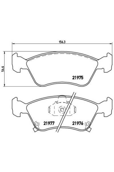 Kit pastiglie freno, Freno a disco BREMBO 65-P 83 041