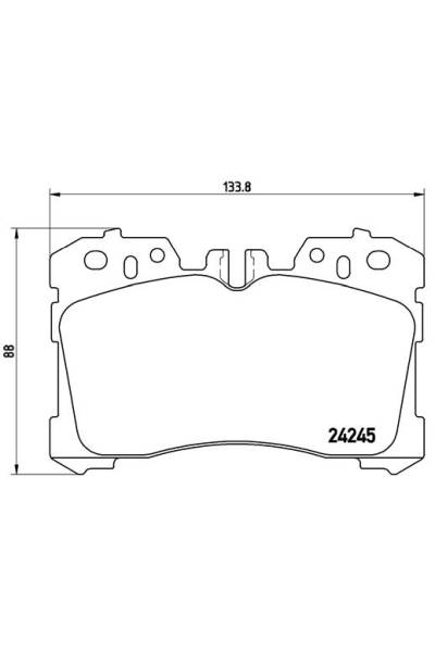 Kit pastiglie freno, Freno a disco BREMBO 65-P 83 075
