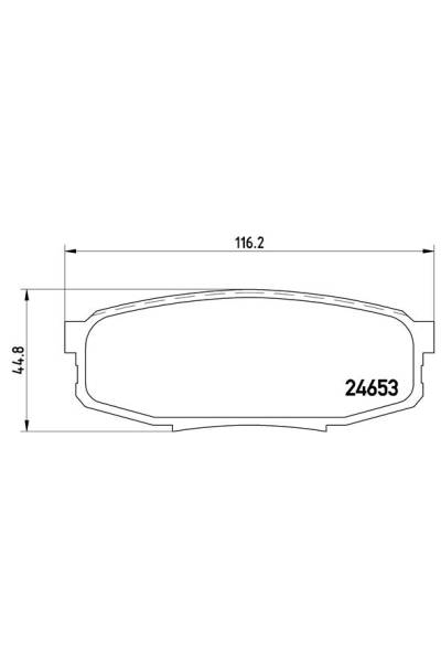 Kit pastiglie freno, Freno a disco BREMBO 65-P 83 098