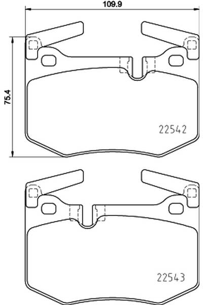 Set di pastiglie, freno a disco brembo 65-P 83 164