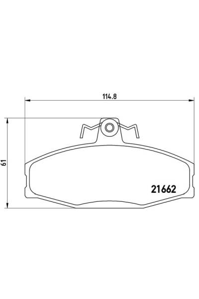 Kit pastiglie freno, Freno a disco BREMBO 65-P 85 022