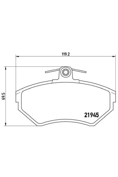 Kit pastiglie freno, Freno a disco BREMBO 65-P 85 032