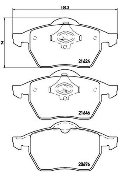 Kit pastiglie freno, Freno a disco BREMBO 65-P 85 036