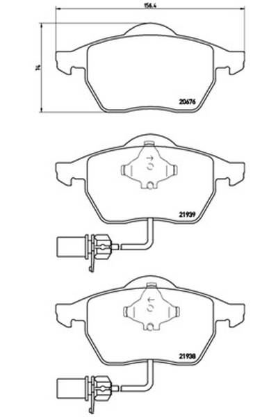 Kit pastiglie freno, Freno a disco BREMBO 65-P 85 037
